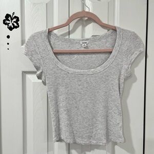 Gray Garage Short Sleeve Top